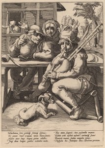Der Dudelsack muss gefüllt werden