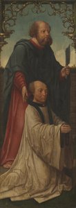 Heiliger Matthias (?) und ein Stifter (recto); Heiliger Andreas (verso)