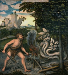 Herkules und die Hydra von workshop of Lucas Cranach the Elder