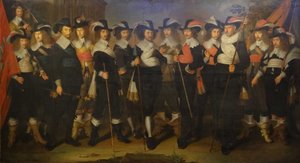 Offiziere und Wachen der Kompanie von Oberst Herman Herbertsz. von Wouter Crabeth II