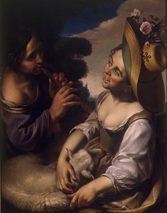 Vergnügen der Hirten, erste Hälfte des 17. Jahrhunderts von Wouter Pietersz. Crabeth the Younger