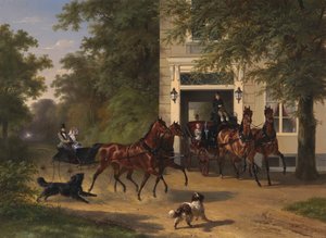 August Belmont und Isabel Perry, 1854