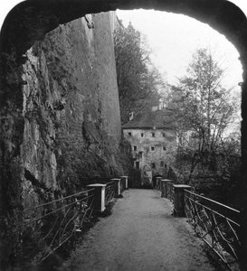Sperrbogen, Festung Hohensalzburg, Salzburg, Österreich, um 1900 von Wurthle and Sons