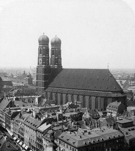 Die Frauenkirche, München, Deutschland, um 1900