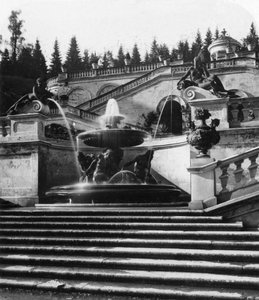 Der Brunnen im Schloss Linderhof, Bayern, Deutschland