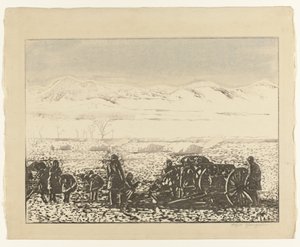 Krieglandschaft von Yamagishi Kazue (signed by artist)