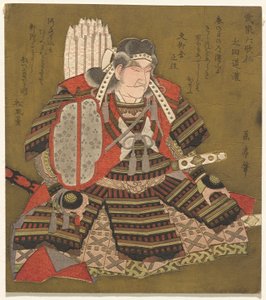 Eta Dōkan, aus der Serie Sechs unsterbliche Samurai-Dichter (Buke Rokkasen)