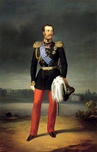 Porträt von Kaiser Alexander II., 1818-1881, 1856 von Yegor Bottman