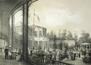 Der Bahnhof in Pawlowsk, 1840-1850 von Yegor Yegorovich Meier