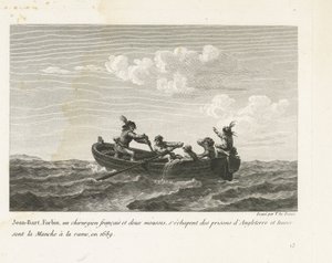 Jan Bart entkommt aus einem englischen Gefängnis und überquert den Kanal mit einem Ruderboot, 1689 von Yves Marie Le Gouaz