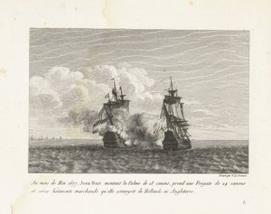Jan Bart erobert eine holländische Fregatte, 1677