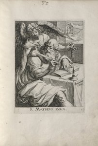 Der heilige Matthäus, Platte 1 aus Die vier Evangelisten