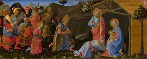Die Anbetung der Könige von Zanobi Strozzi