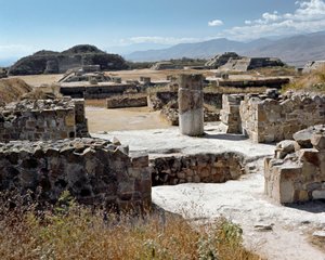 Der nördliche Tempel (500 v. Chr.-850 n. Chr.) von Zapotec Zapotec