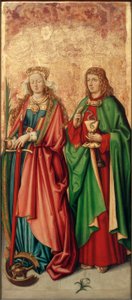 Zürcher Veilchenmeister, Hl. Katharina und Johannes Evangelist