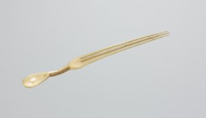 Schnupflöffel/Kamm, späte 1800er Jahre (Knochen)