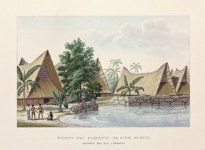 Architektur Häuser auf Oualan, Karolineninseln