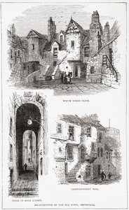 Architektur der Altstadt, Edinburgh, Schottland von . .
