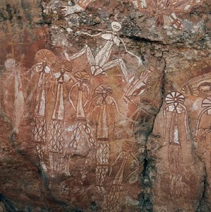 Aborigines-Felsmalereien im Kakadu-Nationalpark, Nourlangie Rock