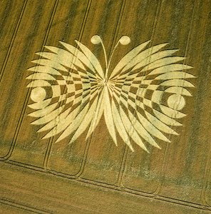 Kornkreis im Weizenfeld, Hailey Wood, Ashbury, Oxfordshire