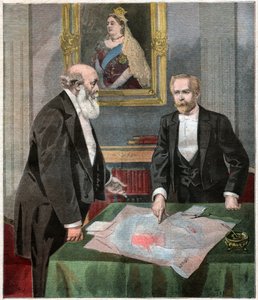 Entente cordiale: Paul Cambon und Robert Gascoyne-Cecil, Lord Salisbury von . .