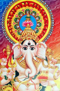 Ganesha oder Ganapati: der elefantenköpfige hinduistische Gott