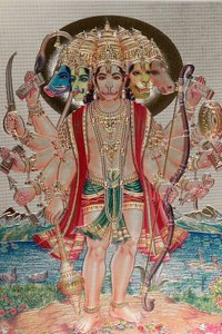 Hanuman, der Affengott in der hinduistischen Mythologie