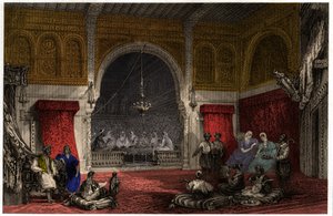 Innenraum in Algerien, ca. 1840