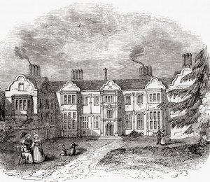 Ladye Place, Hurley, Berkshire, England, Anfang des 19. Jahrhunderts