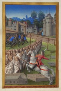 Les Très Riches Heures des Herzogs von Berry, Folio 90v - Der Reiter des Todes von Unbekannt 2321