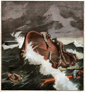 Schiffswrack im Mittelmeer von Ferdinand Georg Waldmuller