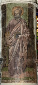 Pfarrkirche (Parochiekerk Onze-Lieve-Vrouw). Innenraum. Der Chor. Wandgemälde von . .