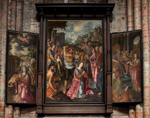 Pfarrkirche Sint-Walburga. Triptychon.