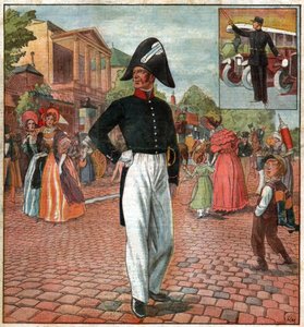 Polizist in Paris von Ferdinand Georg Waldmuller