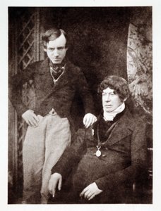 Porträts von Charles Kirkpatrick Sharpe (1781-1851), schottischer Antiquar und Künstler, mit einem unbekannten Kollegen