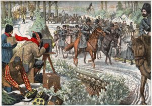 Russische Truppen in der Mandschurei