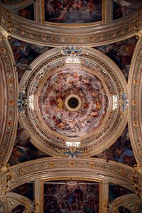 San Donato Kirche. Fresko. Genua. Italien.