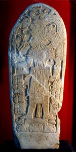 Stele 4 aus Machaquila, Peten, Guatemala, Spätklassische Periode, 6. Mai 820 n. Chr. von Hippolyte Lalaise Devéria
