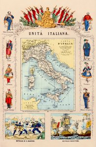 Vereinigte Allegorie Italien 1860