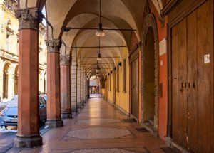 Via Galliera, Bologna, Italien (Foto)