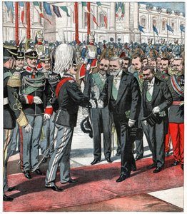 Viktor Emanuel III. und Émile Loubet