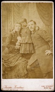 William Friese-Greene, Kameramann, und Familie, um 1880
