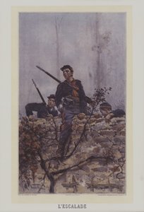LEscalade (Der Aufstieg) von after Alphonse Marie de Neuville