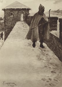Patrouille in einem nordbritischen Fort im Winter