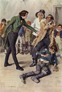 Illustration für Nicholas Nickleby von after Charles Edmund Brock