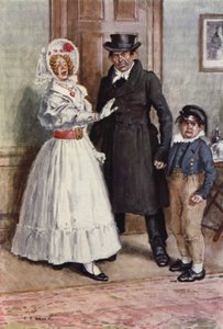 Illustration für Nicholas Nickleby von after Charles Edmund Brock