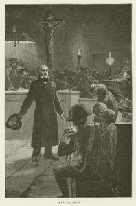 Jean Valjean von after Emile Antoine Bayard