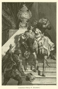 Die Ermordung Heinrichs IV., Malherbe von after Emile Antoine Bayard