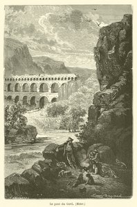 Die Brücke von Gard, Mery von after Emile Antoine Bayard