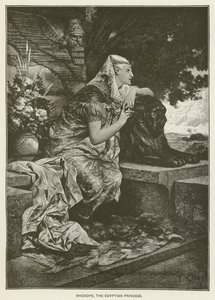 Rhodope, die ägyptische Prinzessin von after Ferdinand Keller